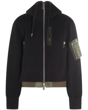Sacai Hooded Pocket Jacket - Black