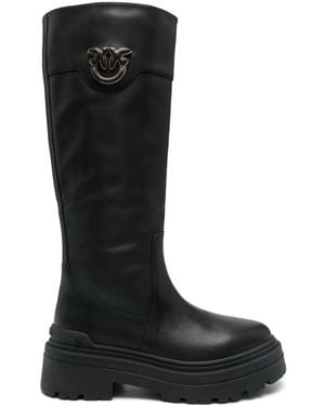Pinko Mia Boot Calf Leather - Black