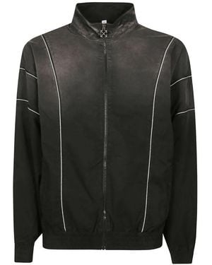 Off-White c/o Virgil Abloh Piped-Trim Zip-Up Jacket - Black