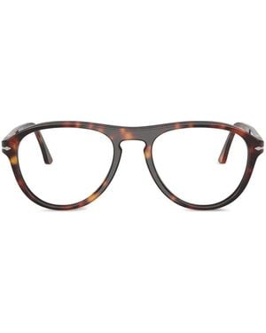 Persol Occhiali Con Montatura Stile Pilota - Marrone