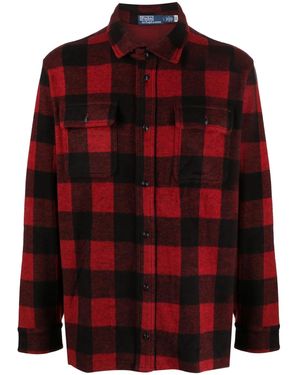 Polo Ralph Lauren Plaid-Check Flannel Shirt - Red