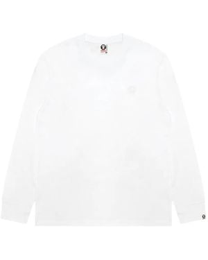 Aape By A Bathing Ape Moonface Long-Sleeve T-Shirt - White