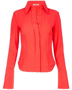 Yuzefi Corseted Shirt - Red