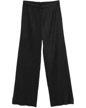 Pleats Please Issey Miyake Pleated Trousers - White