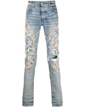Amiri Painter Skinny Jeans - Blue