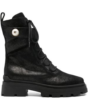 Jimmy Choo 45mm Leather Boots - ブラック