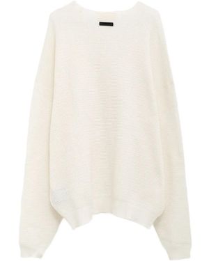 Fear Of God Waffle Pullover mit Rundhalsausschnitt - Weiß