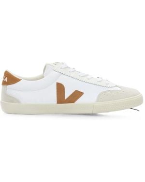 Veja Volley Suede-Panelled Logo-Patch Low-Top Sneakers - White