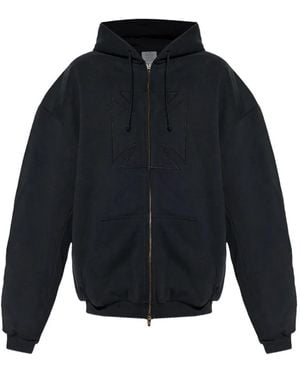Vetements Embridered Cross Hoodie - Black