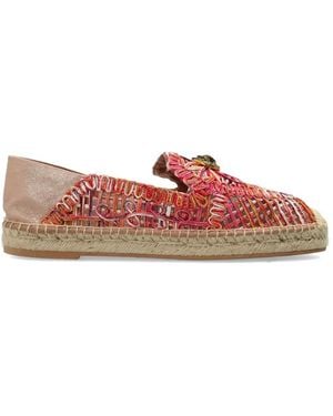 Kurt Geiger Woven Logo-Plaque Espadrilles - Pink