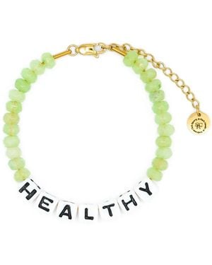 Sporty & Rich Healthy Beaded Bracelet - Metallic