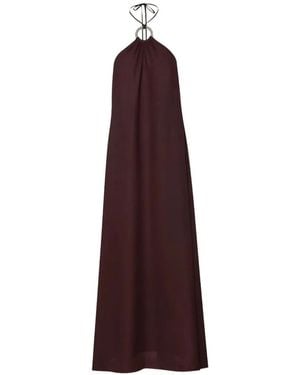 Baobab Flora Halterneck Maxi Dress - Purple