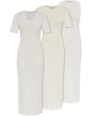 Jil Sander コットン ドレス セット - ホワイト