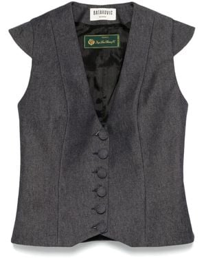 BATAKOVIC Belgrade Wool Waistcoat - Black