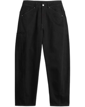Lemaire Twisted Cotton Trousers - Black