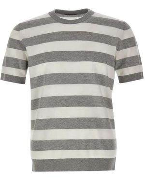 Kangra Gestreiftes T-Shirt - Grau