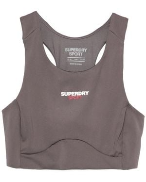 Superdry Racerback Performance Top - Brown