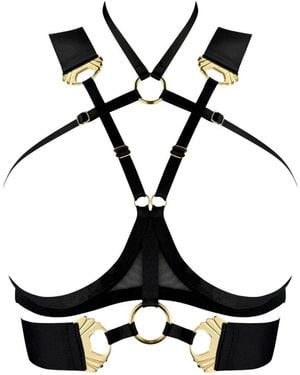 Bordelle Melusina Ouvert Ring Bra - Black