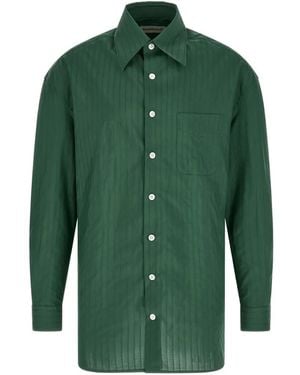 NAMACHEKO Grinda Jacquard-Stripe Shirt - Green