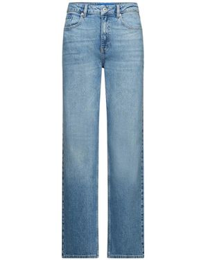 KARL LAGERFELD Jean Droit À Taille Haute - Blue