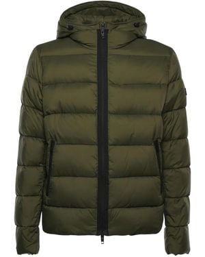 Fay Hooded Quilted Jacket - Green