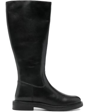 Geox Serilda Leather Boots - Black