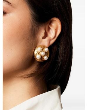 Sylvia Toledano Theodora Pearl-Embellished Earrings - Black