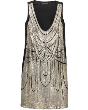 Alberta Ferretti Sequin-Embellished Mini Dress - Black