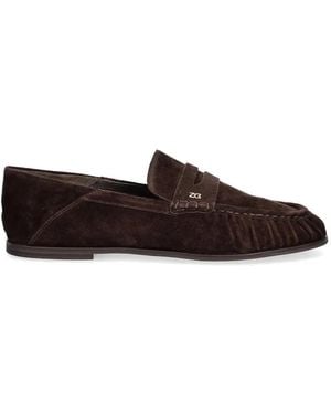 Nokwol Mica Suede Loafers - White