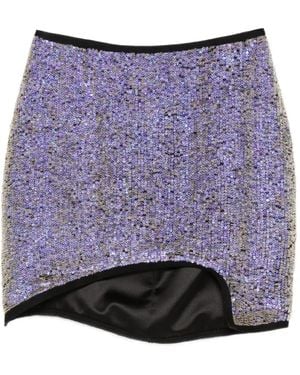 MITILIANE COUTURE Sequined Mini Skirt - Purple