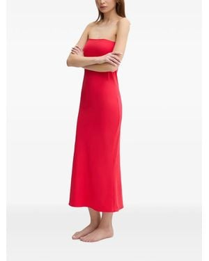 Bondeye Strapless Maxi Beach Dress - Red