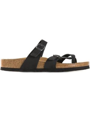 Birkenstock Crisscross Front Buckled Sandals - Nero