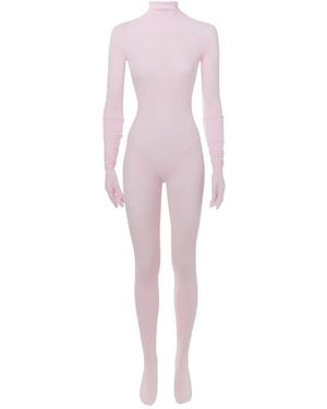 Lika Handschoenen Body Met Hoge Hals - Roze