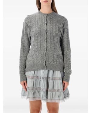 GIMAGUAS Rina Cable-Knit Cardigan - Grey