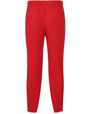 Homme Plissé Issey Miyake Pleated trousers - Rot