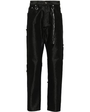 Mastermind Japan Puzzle Straight-Leg Jeans - Black