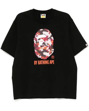 A Bathing Ape Printed T-Shirt - Black