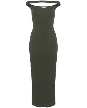 Courreges Ribbed Dress - Green