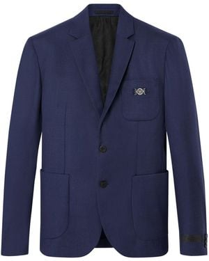 Versace Wool Blazer - Blue