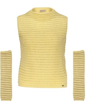 Herno Sleeveless Tops - Yellow