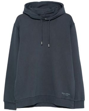 Marc O' Polo Hoodie À Logo Imprimé - Blue