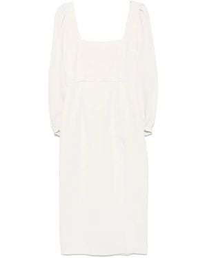 Racil Square-Neck Midi Dress - White