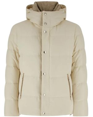 Montecore Hooded Quilted Jacket - Natural