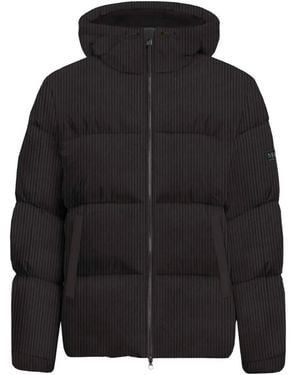 MC2 Saint Barth Corduroy-Effect Padded Jacket - Black