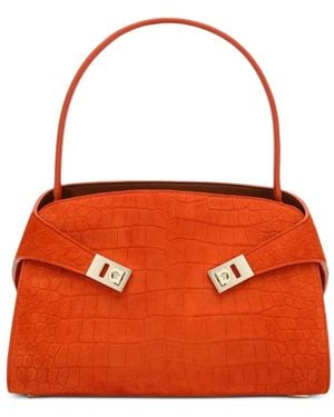 Ferragamo Medium Hug Shoulder Bag - Orange