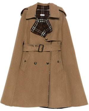 Burberry Wollen Cape - Bruin