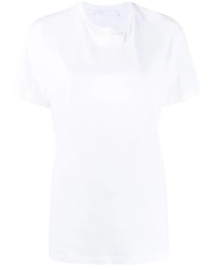 Wardrobe NYC Round Neck Cotton T-Shirt - White