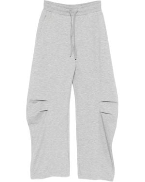 Patrizia Pepe Oversized Fleece Track Pants - White