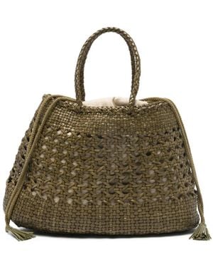 Dragon Diffusion Sac Cabas Santa Cano À Design Tressé - Green