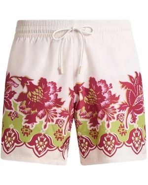 Etro Floral Print Swimsuit - White